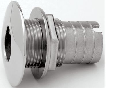 ATTWOOD 66542-3 Attwood Thru Hull Stainless Steel 1" For Hose, Short