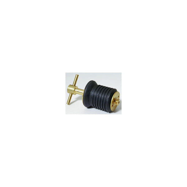 ATTWOOD 7526A7 Attwood 1" Drain Plug with Brass T-Handle w/o Chain