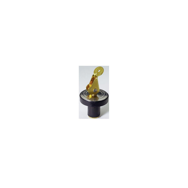 ATTWOOD 7533A7 Attwood Livewell/Bailer Drain Plug, Brass Snap-Handle