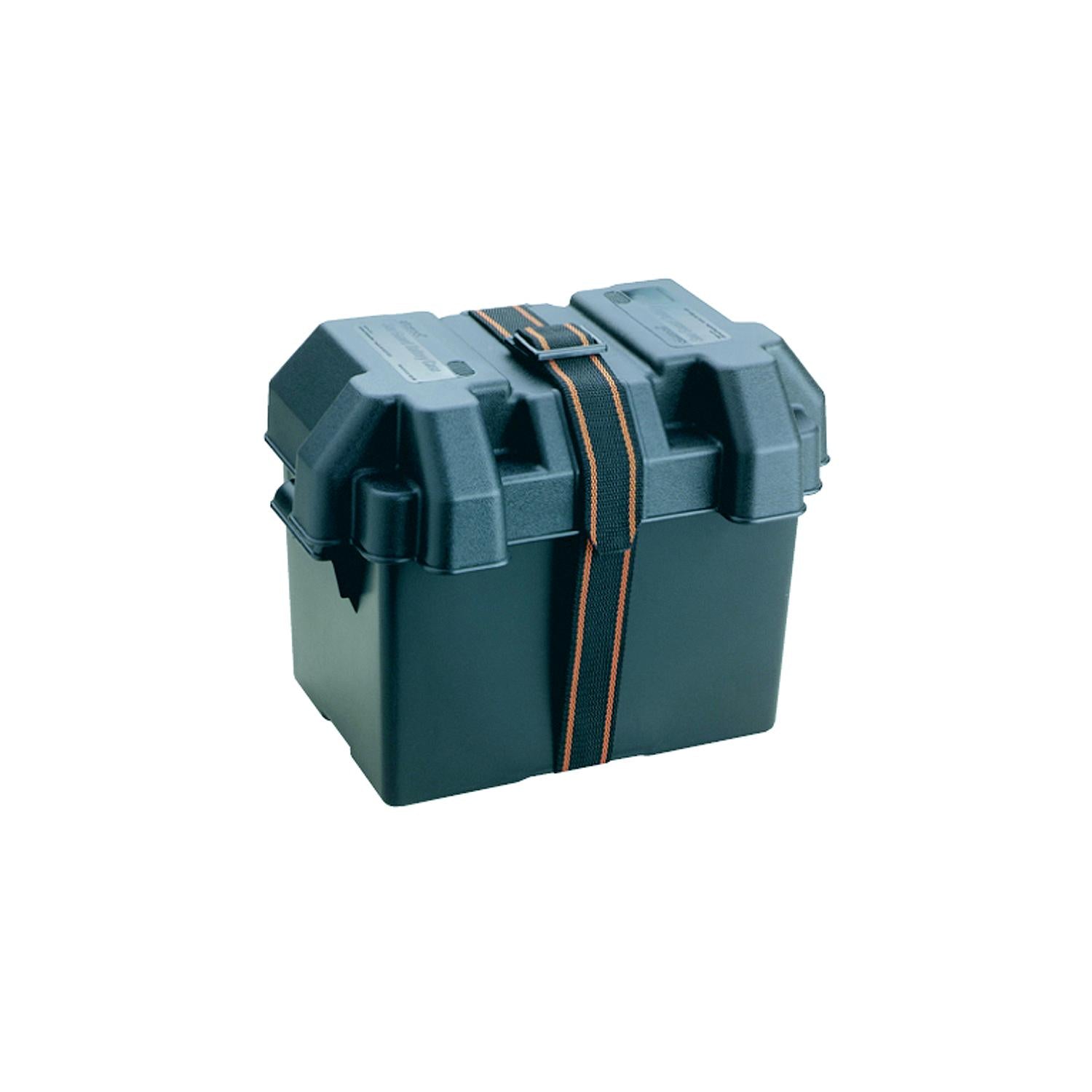 ATTWOOD 9069-1 Attwood Standard Non-Vented Battery Box For Group 24/24M, Black