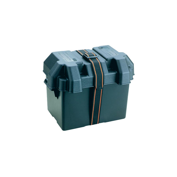 ATTWOOD 9069-1 Attwood Standard Non-Vented Battery Box For Group 24/24M, Black