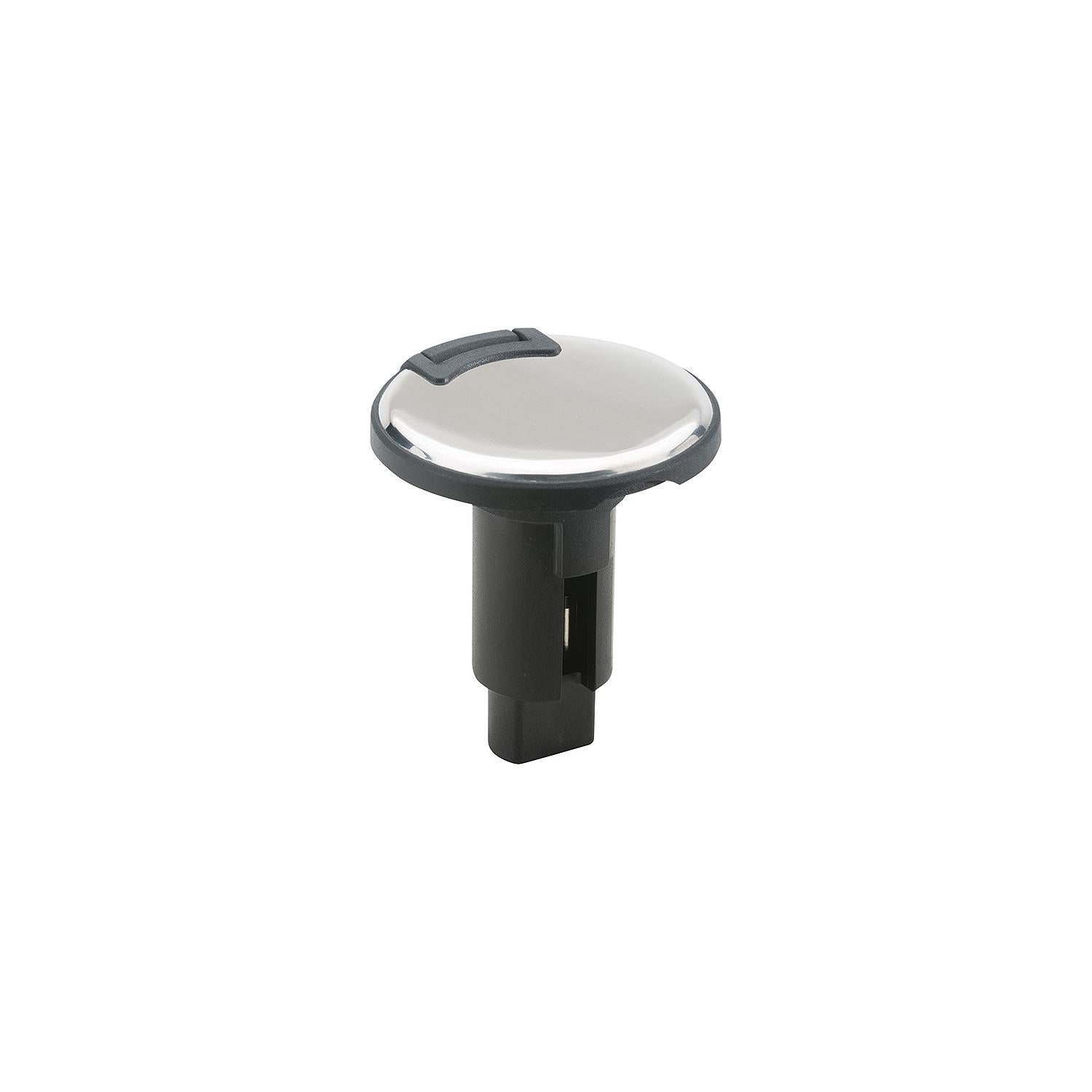 ATTWOOD 910R2PSB-7 Attwood LightArmorâ„¢ Plug-In Base - Round Series, 2-Pin, 316 S.S.