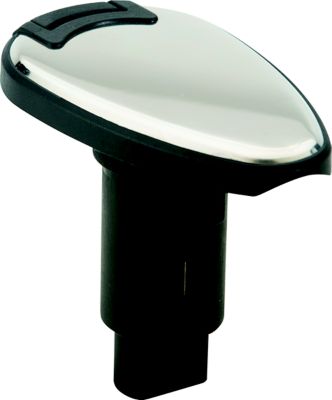ATTWOOD 910T2PSB-7 Attwood LightArmorâ„¢ Plug-In Base - Teardrop Series, 2-Pin, 316 S.S.