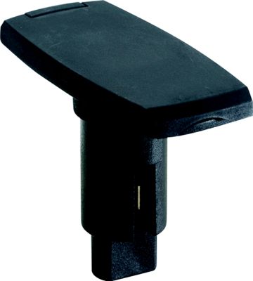 ATTWOOD 910V3PB-7 Attwood LightArmorâ„¢ Plug-In Base - Rectangle Series, 3-Pin, Black