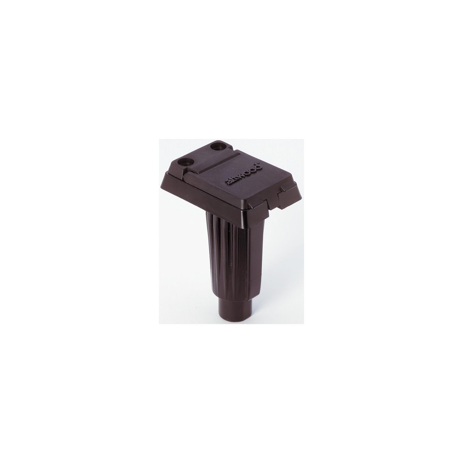 ATTWOOD 911370-1 Attwood Square 2 Pin Base For Straight Pole