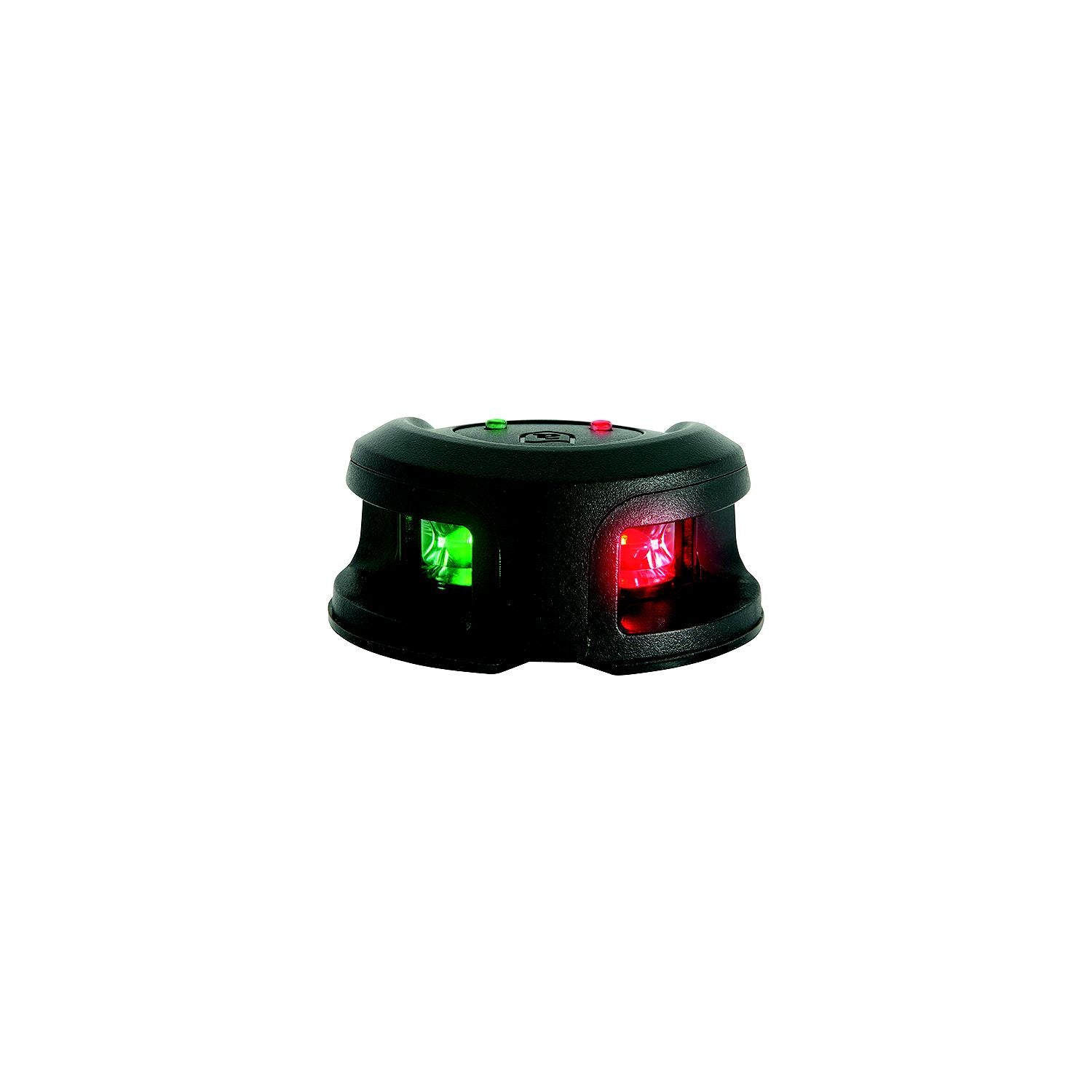 ATTWOOD NV2002PB-7 Attwood LightArmor Bi-Color LED Deck Mount Light, Black Composite