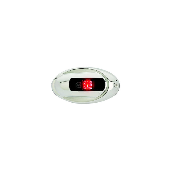ATTWOOD NV4012SSR-7 Attwood LightArmor LED Vertical Surface Mount Port Side Light, Oval