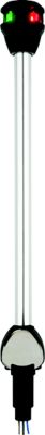 ATTWOOD NV6LC2-14-7 Attwood LightArmor Bi-Color LED Navigation Pole Light, 14" Straight w/Task Light