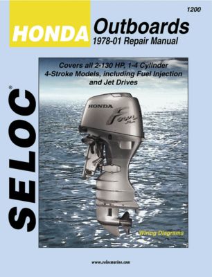 Seloc Publishing 18-01200 Marine Manual For Honda Outboards, All Engines