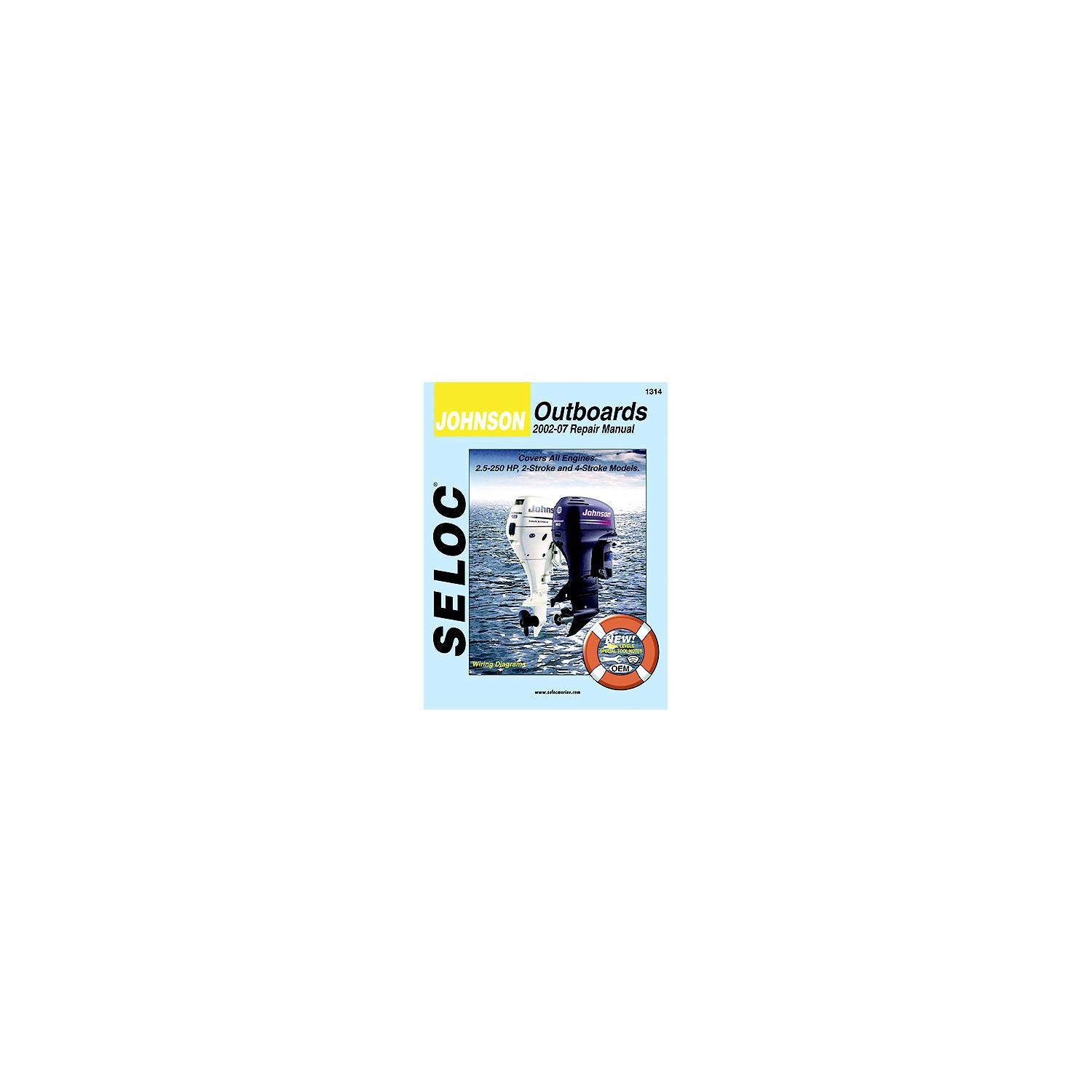 Seloc Publishing 18-01314 Marine Manual For Johnson Outboards