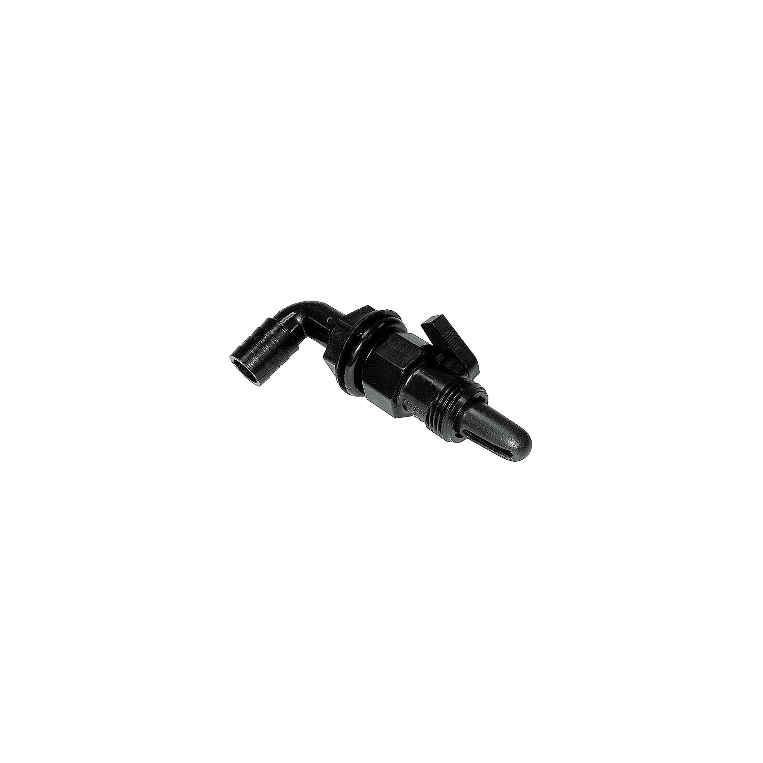 T-H Marine AHV90DP Aerator Spray Head 90Â° Screw On Valve w/Shut Off, 3/4