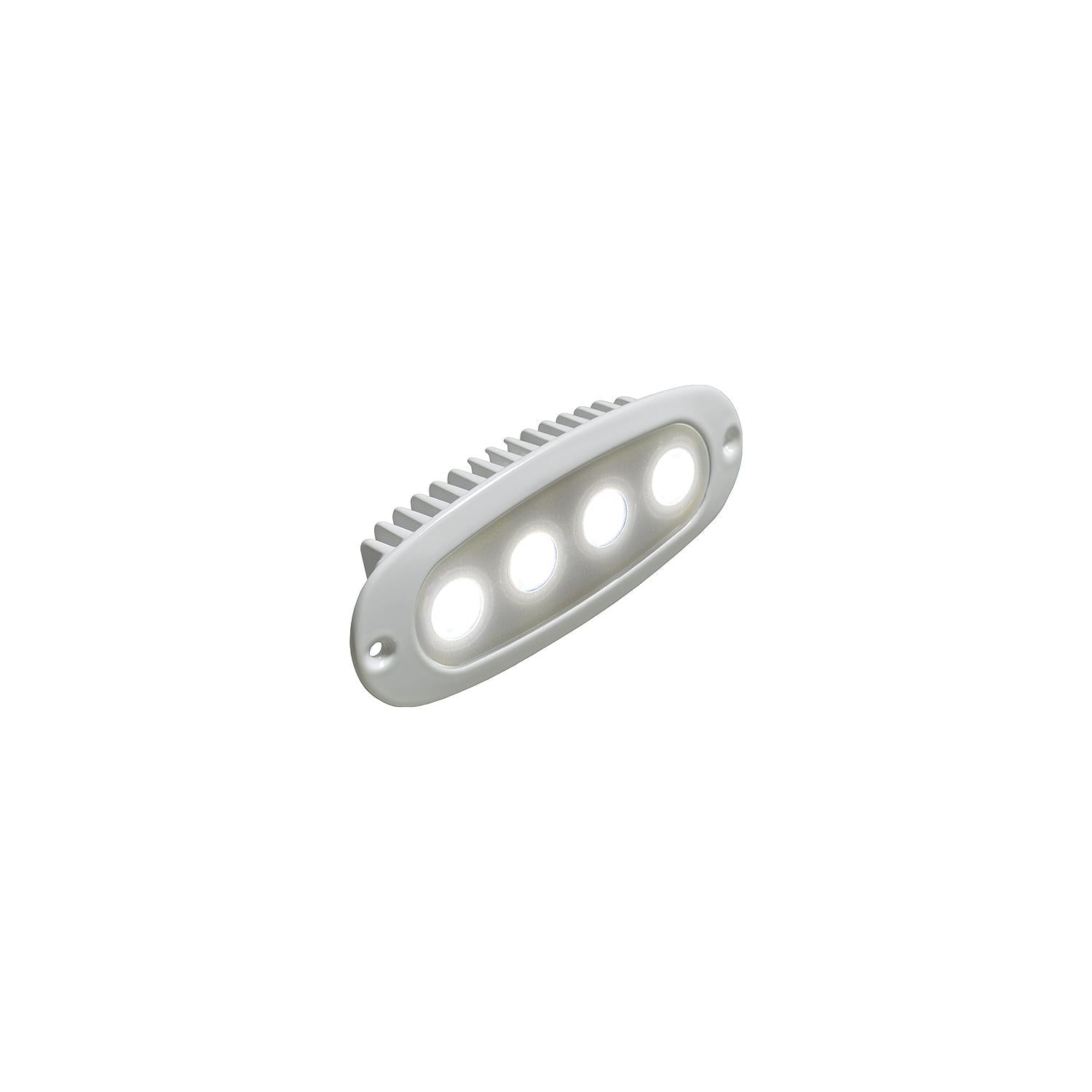 T-H Marine LED-39120-DP LED39120DP Oval Recessed Mount Spreader 4 Bright White LED Lights