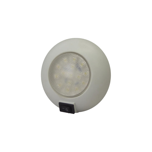 T-H Marine LED51829DP LED Surface Mount Dome Light With Switch 4"