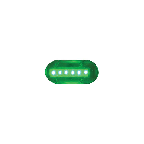 T-H Marine LED51868DP High Intensity LED Underwater Lights, 6 Green LEDs