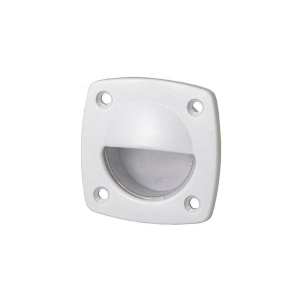 T-H Marine LED51876DP LED Courtesy Companion Way Light With Exposed Fasteners and White Plastic Bezel, LEDs