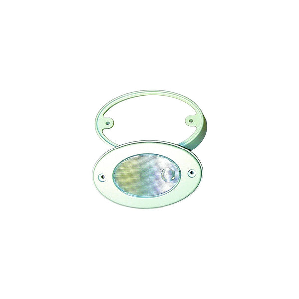 T-H Marine LED-OCL-2K-DP LED Oval Light With Mounting Ring, White