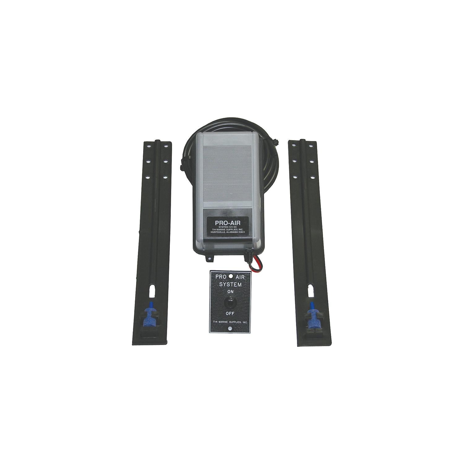 T-H Marine PAS1DP 12V Complete Pro-Air System Livewell Aeration Kit With Air Stones