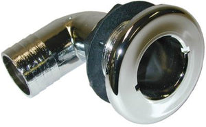 T-H Marine TH7590CPDP Brite Plate Chrome Plated 90 Degree Thru Hull For Hose