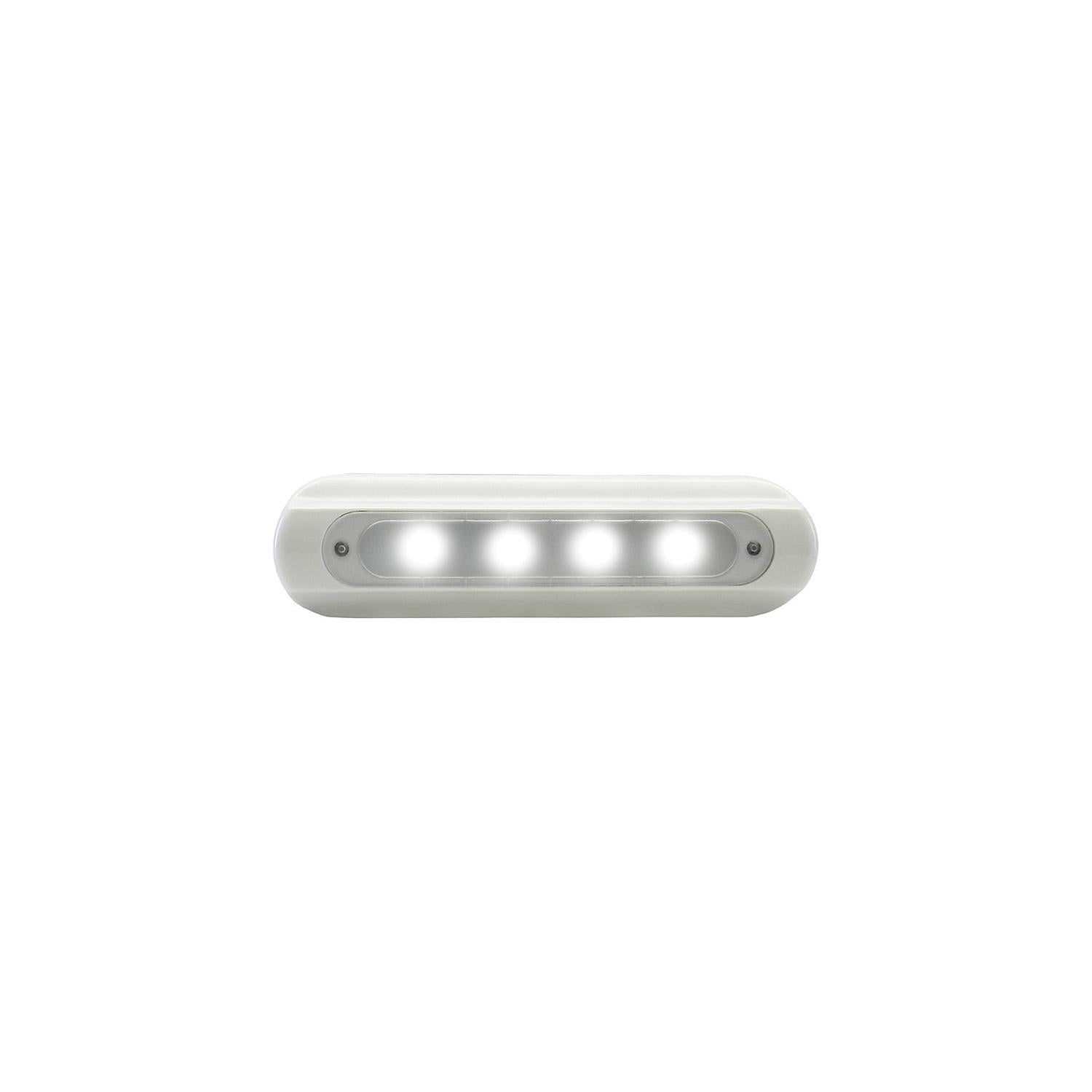 Taco Metals F38-8800W-1 Flat Mount White 4-LED Deck Light