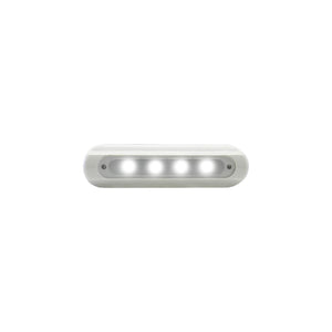 Taco Metals F38-8800W-1 Flat Mount White 4-LED Deck Light