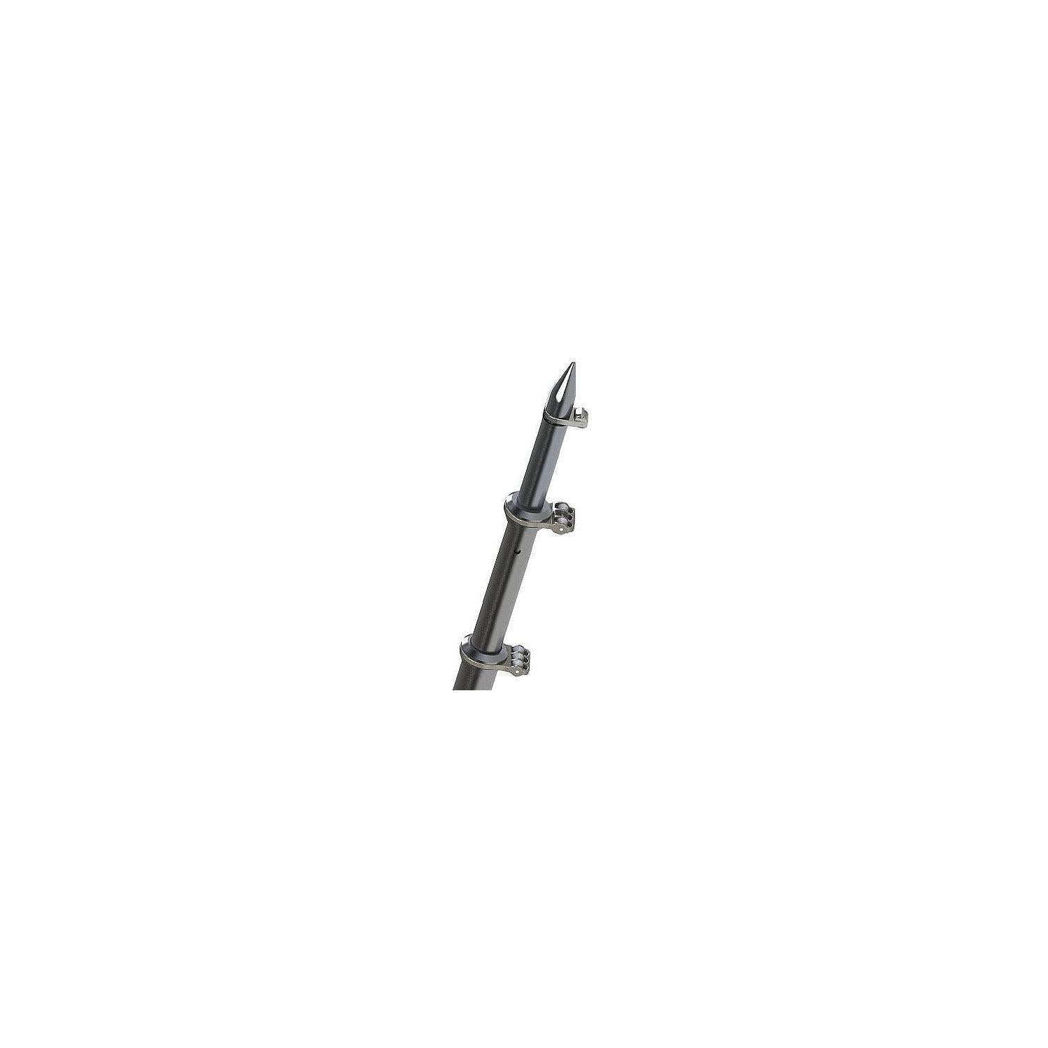 Taco Metals OT-0318HD-VEL OT0318HDVEL Deluxe Aluminum Tele-Outrigger Pole, 18', Silver, 1 pr.