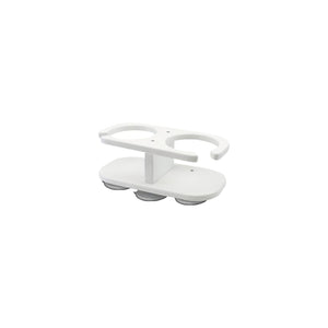 Taco Metals P01-2001W P012001W 2 Drink Holder, White Poly w/Suction Cup Mt.