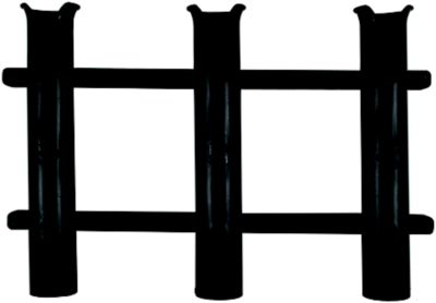 Taco Metals P03-063W Polyethylene 3-Rod Rack, White