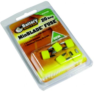 Wirthco 24120 Battery Doctor Minbladeâ„¢ Fuses, 20A, 5/Pk