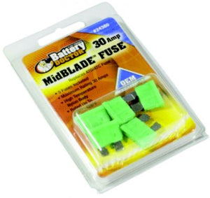 Wirthco 24380 Battery Doctor Midbladeâ„¢ ATO/ATC Fuses, 30A, 5/Pk