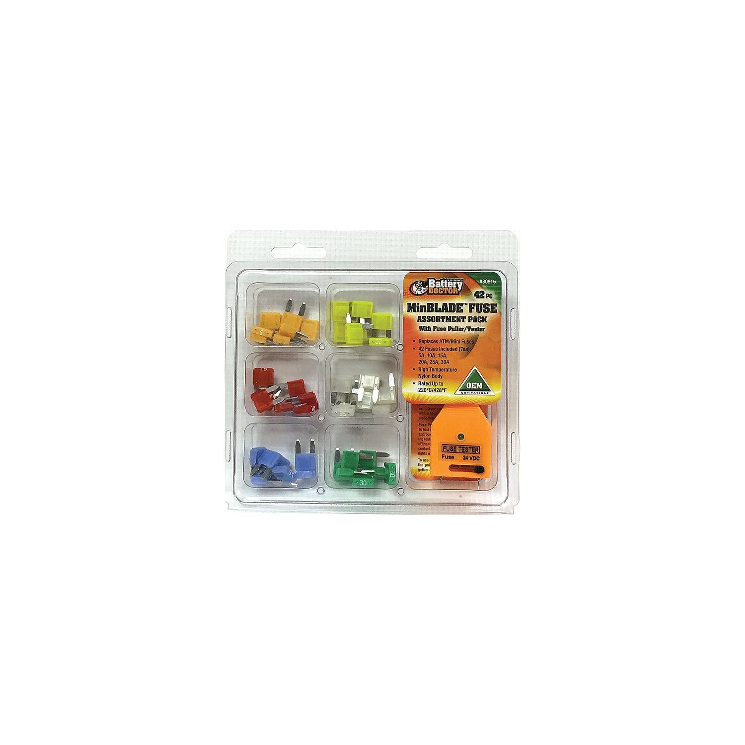 Wirthco 30915 Battery Doctor 42 Piece ATM/Mini Fuse Kit