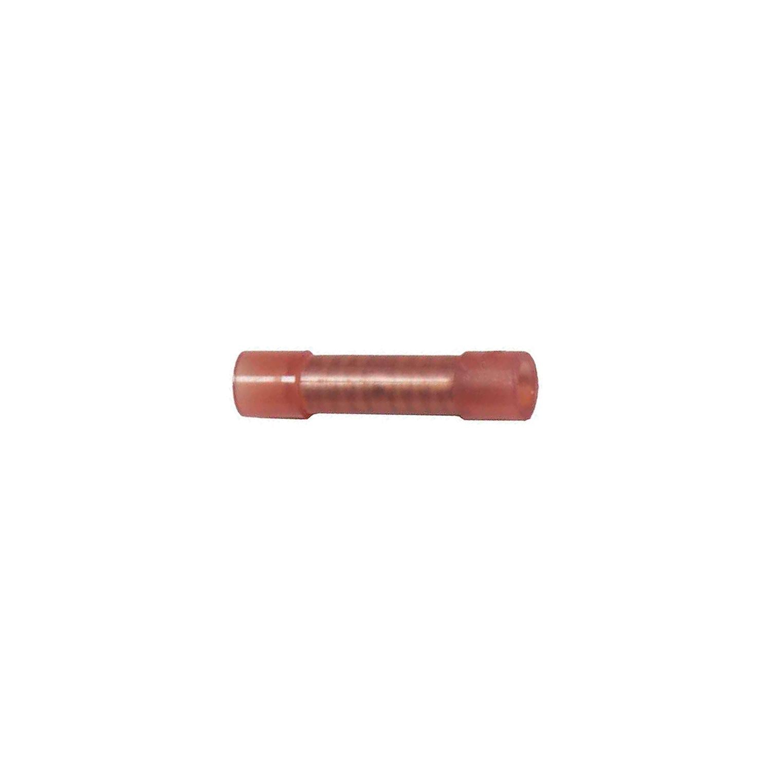 Wirthco 80801 Battery Doctor High Temperature Red Vinyl Insulated Butt Connector, 22-18 AWG, 25/Pk.