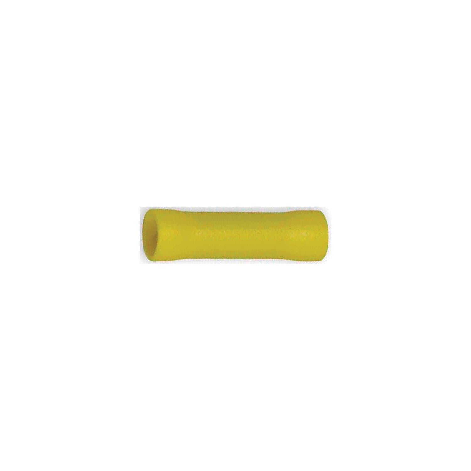 Wirthco 80816 Battery Doctor General Purpose Yellow Vinyl Insulated Butt Connector, 12-10 AWG, 25/Pk.