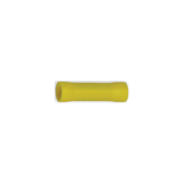 Wirthco 80816 Battery Doctor General Purpose Yellow Vinyl Insulated Butt Connector, 12-10 AWG, 25/Pk.