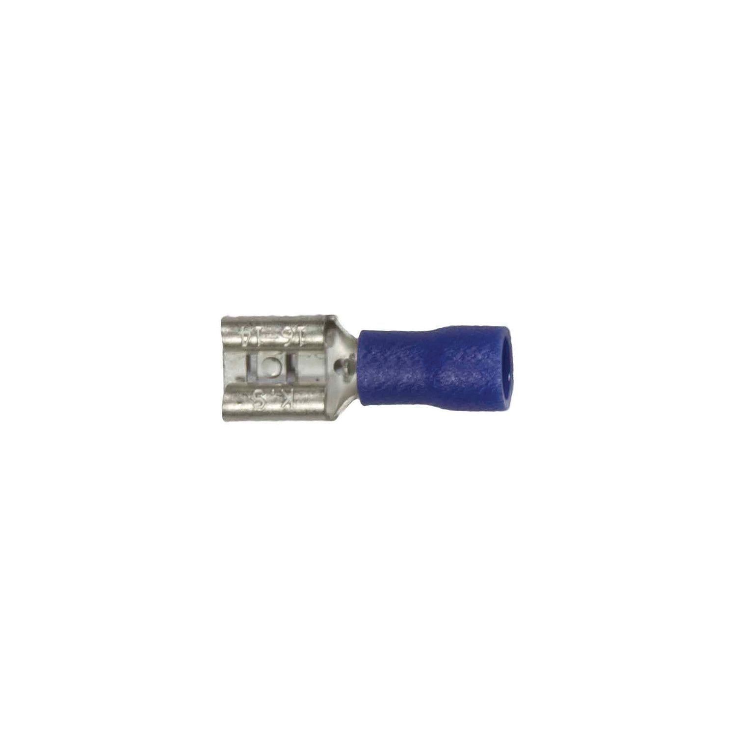 Wirthco 80826 Battery Doctor Blue Vinyl Insulated Quick Disconnects, 16-14 AWG, Female, 25/Pk.
