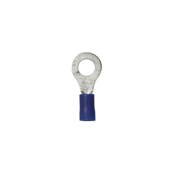 Wirthco 80847 Battery Doctor Blue Vinyl Insulated Ring Terminal, 16-14 AWG, 25/Pk.