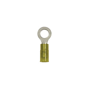 Wirthco 80865 Battery Doctor Yellow Nylon Insulated Ring Terminal, 12-10 AWG, 5/Pk.