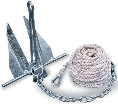 Tiedown Engineering 95095 Tie Down Super Hooker Anchor Kit Includes Anchor, Line, Chain and (2) Shackles