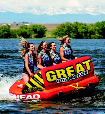Airhead AHT2218GM Great Big Mable Towable Tube, 1-4 Riders