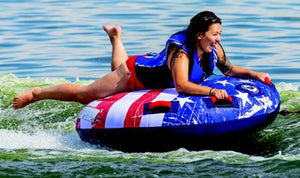 Sportsstuff 534310K Airhead AHSS4310K Stars & Stripes Towable Kit, 1 Rider