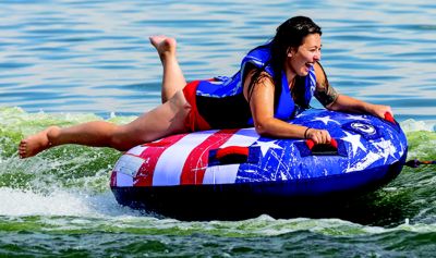 Sportsstuff 534310K Airhead AHSS4310K Stars & Stripes Towable Kit, 1 Rider