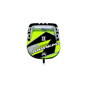 Airhead AHT50187YBK AirHead Quick Water Towable Tube, Yellow/Black, 1-2 Riders