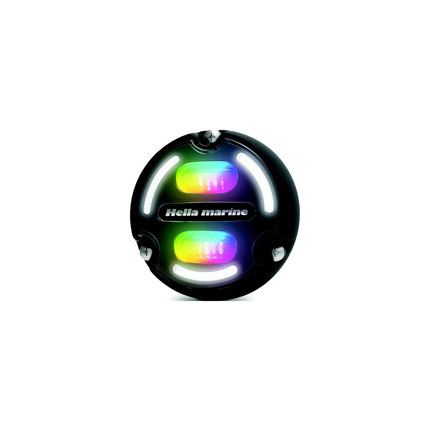 Hella 16148001 016148001 Apelo A2 Underwater Light, Aluminum Housing, Charcoal Lens, RGB LEDs
