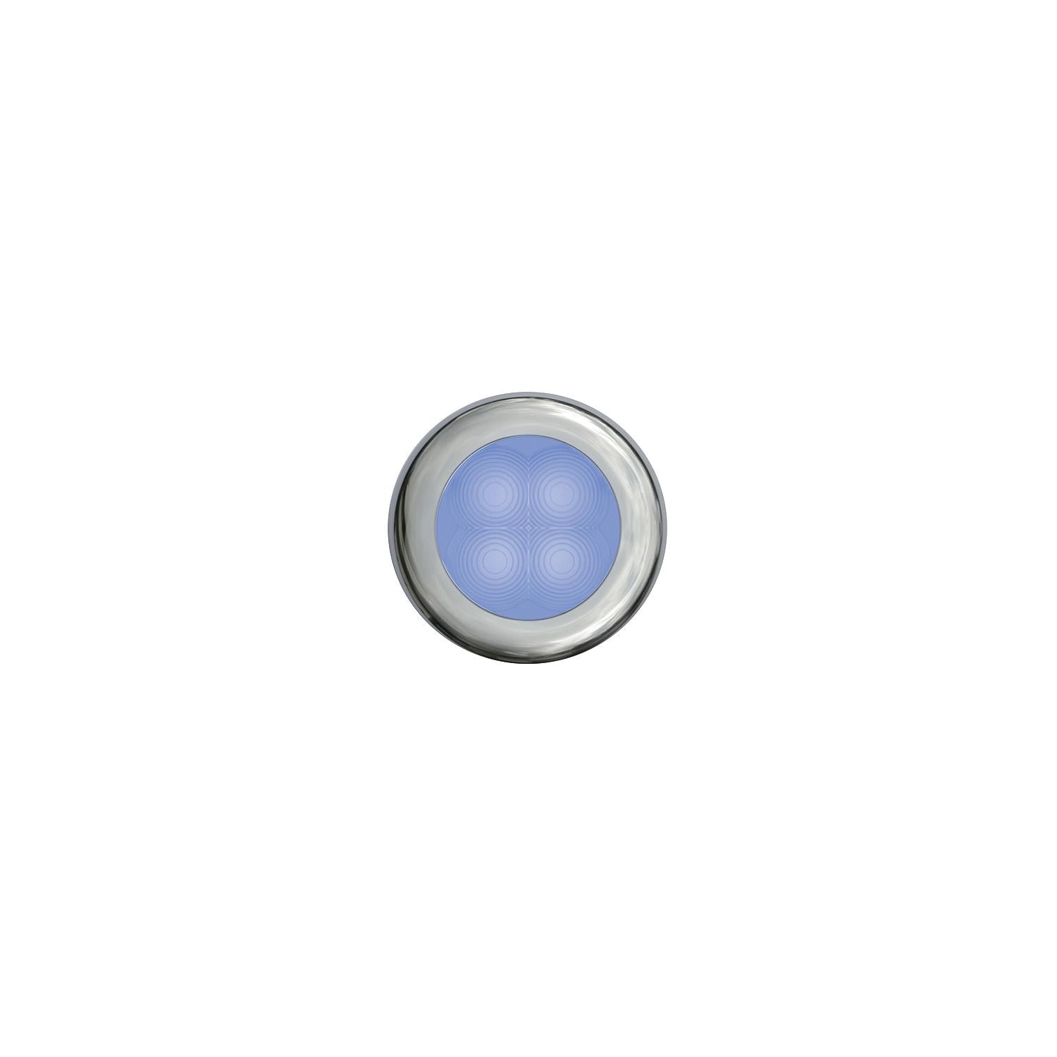 Hella 980502271 4 LED Round Blue w/Chrome Bezel 12V