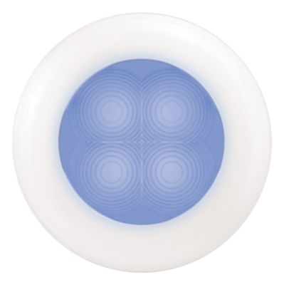 Hella 980502641 Slim Line Blu White Bezel w/Spacer 12V