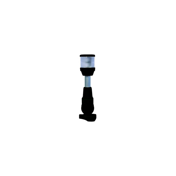 Hella 995002021 2 NM 12V All Round White Anchor Lamp With Fold Down Pole Mount, 8"H