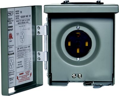 Parallax Power Supply U054P Outdoor Outlet, 50A, 120/240V