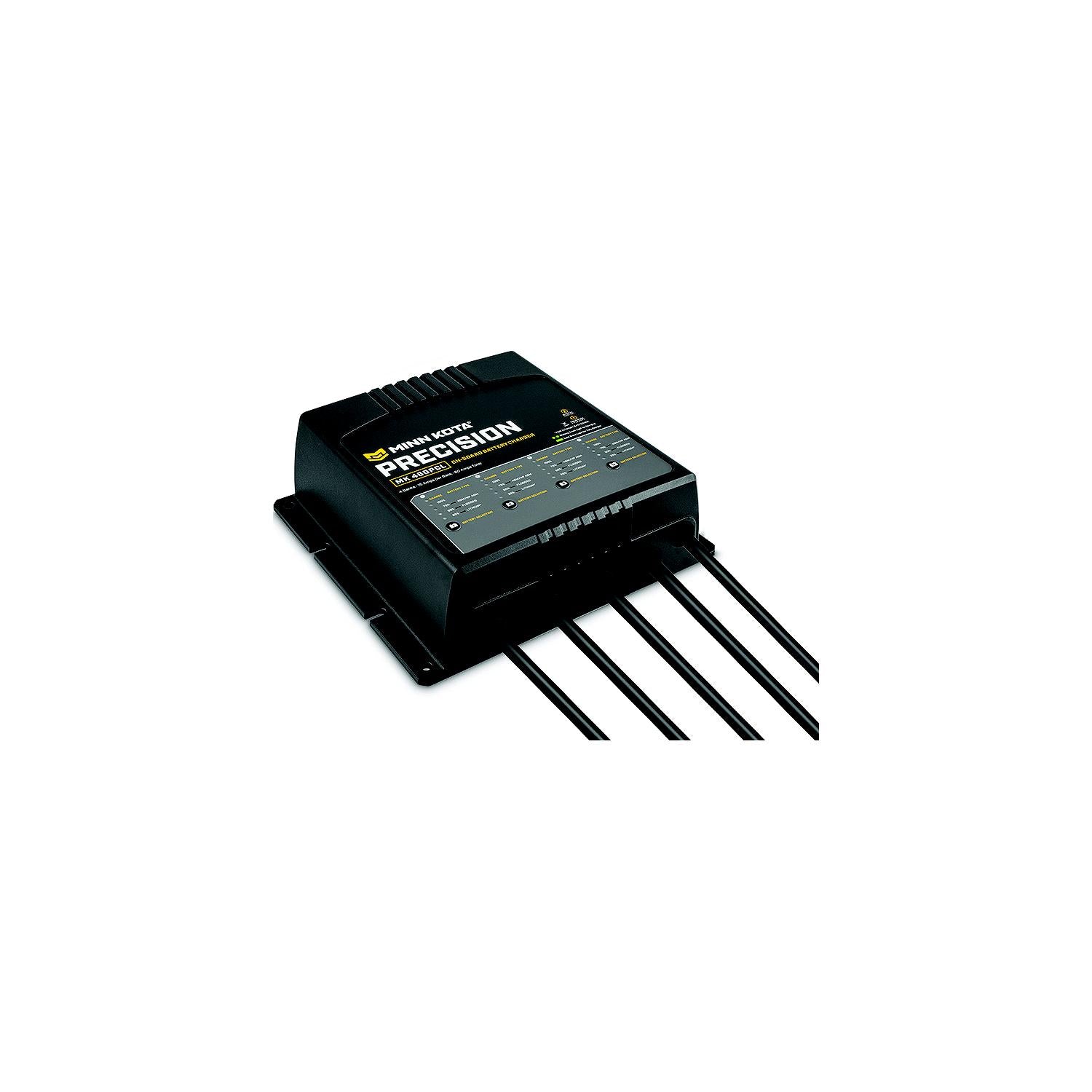 Minn Kota 1834604 Longer run times. Shorter charge Optimized for 12V lithium (LiFePO4) batteries. Precision chargers feature battery-type selec