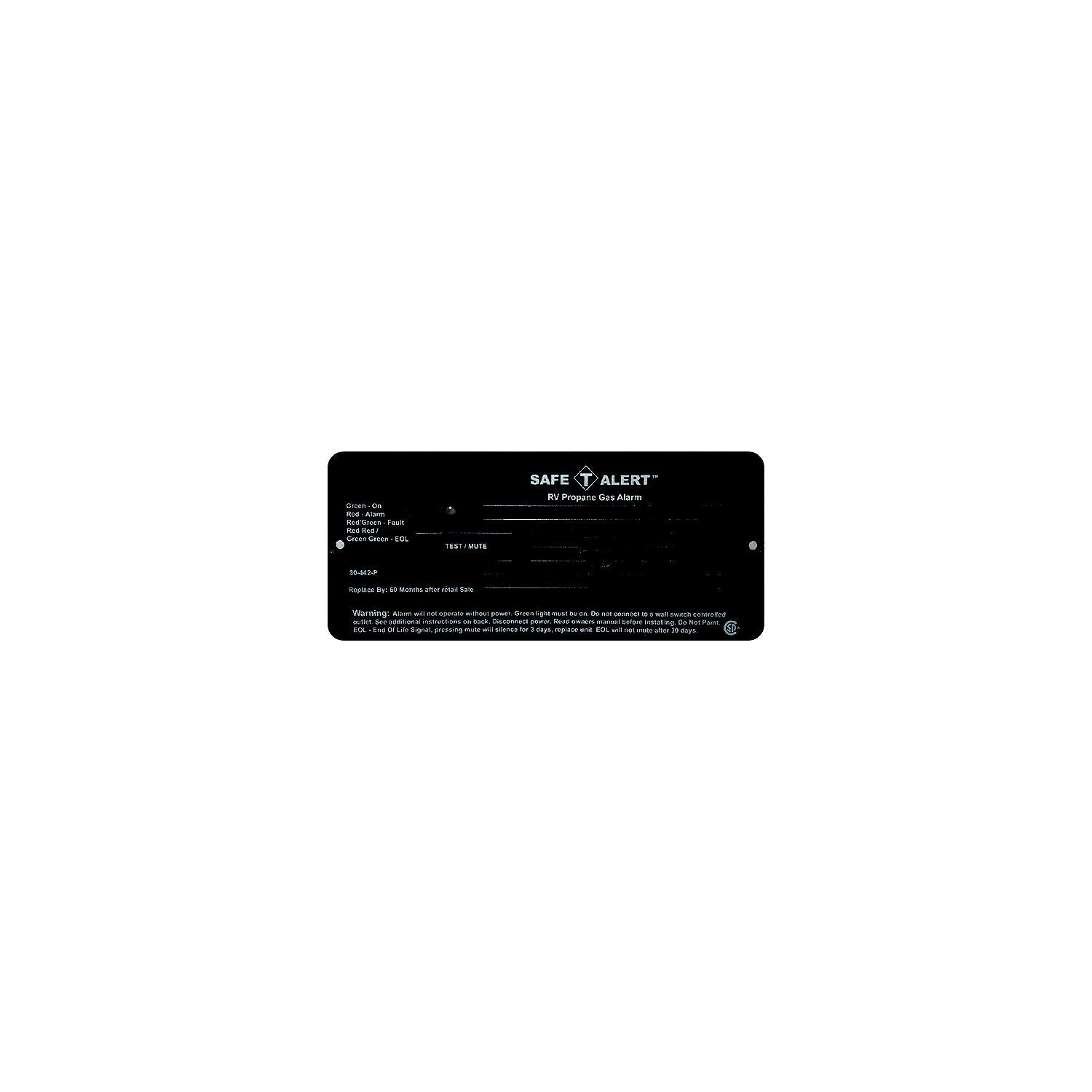 MTI Industries 30-442-P-BR 12V 30 Series Safe-T-Alert Flush Mount RV Propane/LP Gas Alarm