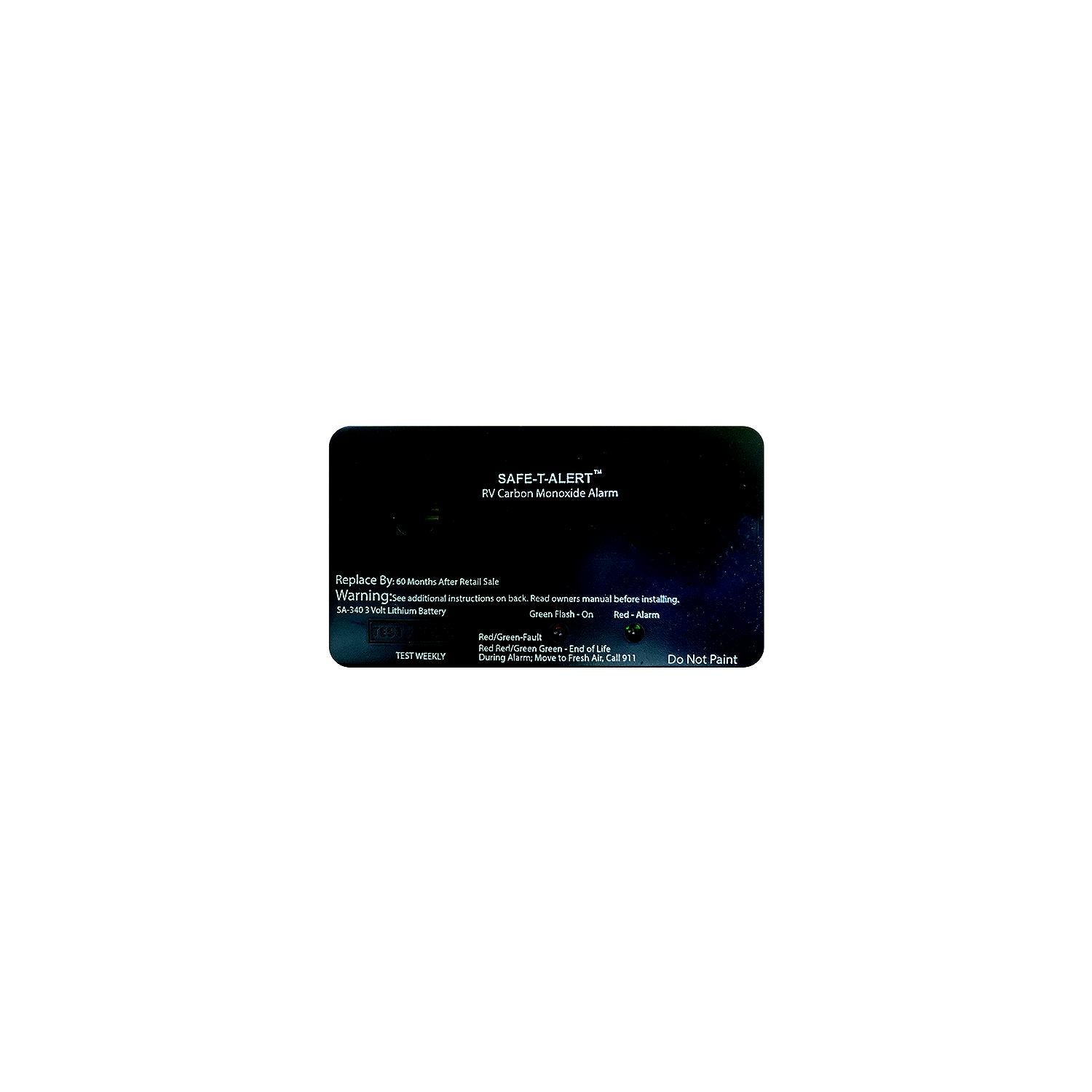 MTI Industries SA-340-BL Coleman-Mach SA340BL Sealed Battery Carbon Monoxide Alarm, Black, Rectangular