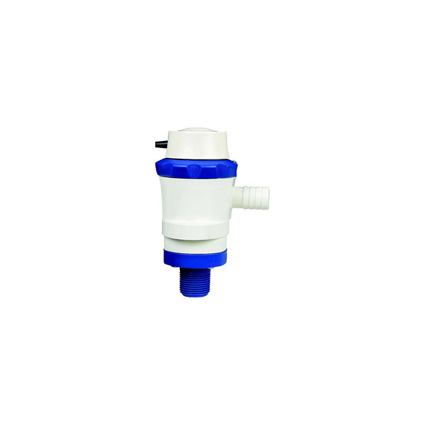 Shurflo 35710610 357-106-10 Anti-Airlock 12V 1100 GPH White & Blue Piranha Ballast Pump
